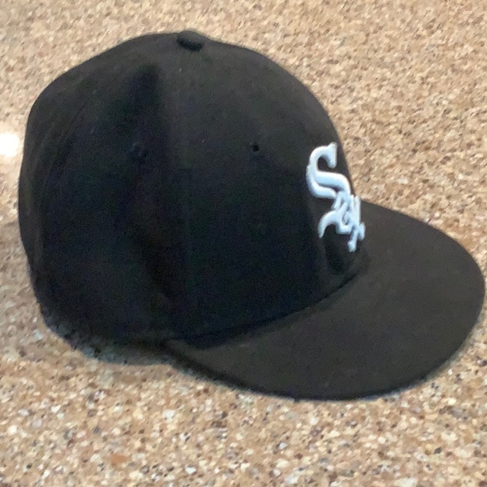 59 Fifty New Era Black “Black Sox” Cap with white Chicago White Sox logo